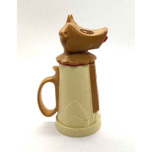 Whirley Industries CREAMER Moo Cow Plastic Brown Cream 2 Pieces 6" Vintage - Picture 3 of 7